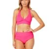 Women's Live In Color Halter Bikini Top(Womens Live In Color Halter Bikini Top 2) -Anne Cole Store MYMT10001 PPCH MYMB36001 PPCH 503 FRONT