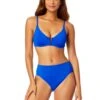 Women's Live In Color V Wire Underwire Bikini Top(Womens Live In Color V Wire Underwire Bikini Top 8) -Anne Cole Store MYMT11001 AZUR MYMB37401 AZUR 913