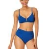 Women's Live In Color V Wire Underwire Bikini Top(Womens Live In Color V Wire Underwire Bikini Top 6) -Anne Cole Store MYMT11001 SLB SlateBlue MYMB36001 SLB SlateBlue 1803 FRONT