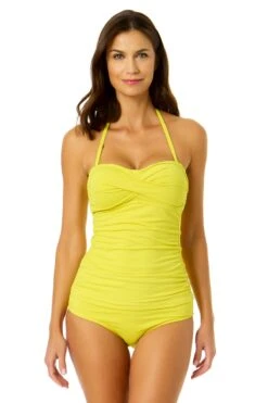 Women's Live In Color Twist Front Bandeaukini Swim Top(Womens Live In Color Twist Front Bandeaukini Swim Top 6) 11 Women's Live In Color Twist Front Bandeaukini Swim Top(Womens Live In Color Twist Front Bandeaukini Swim Top 6) -Anne Cole Store MYMT25001 MYMB36001 CTRN 937 1