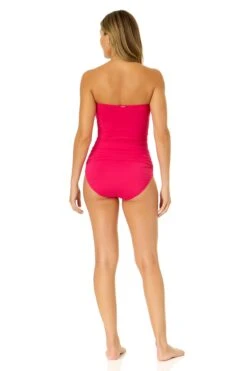 Women's Live In Color Twist Front Bandeaukini Swim Top(Womens Live In Color Twist Front Bandeaukini Swim Top 2) 11 Women's Live In Color Twist Front Bandeaukini Swim Top(Womens Live In Color Twist Front Bandeaukini Swim Top 2) -Anne Cole Store MYMT25001 MYMB36001 MAGE 1569