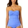 Women's Live In Color Twist Front Bandeaukini Swim Top(Womens Live In Color Twist Front Bandeaukini Swim Top 3) -Anne Cole Store MYMT25001 MYMB36001 PERI 894 1