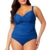Women's Plus Live In Color Twist Front Underwire Tankini Swim Top(Womens Plus Live In Color Twist Front Underwire Tankini Swim Top) -Anne Cole Store MYPT23301 SLB SlateBlue MYPB36001 SLB 1522 490dc985 25b8 4929 9e08 ecd83f84ede0