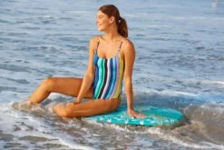 Women's Barcode Stripe Classic Lingerie Maillot One Piece Swimsuit(Womens Barcode Stripe Classic Lingerie Maillot One Piece Swimsuit) -Anne Cole Store SHOT 10 541