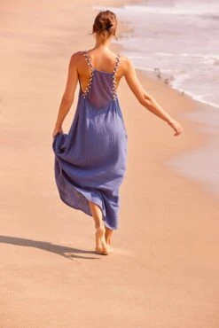 Women's V Neck Braided Shell Strap Cover Up(Womens V Neck Braided Shell Strap Cover Up) -Anne Cole Store bleshllcuib3