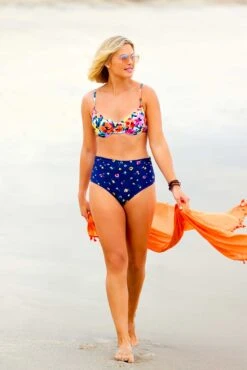 Women's Gradient Floral Shirred Underwire Bikini Swim Top(Womens Gradient Floral Shirred Underwire Bikini Swim Top) -Anne Cole Store gfsb1