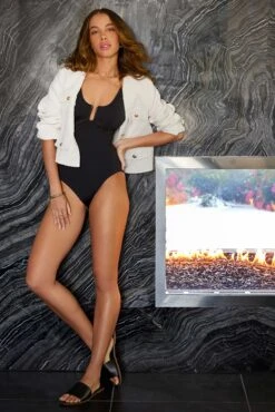 Women's Mesh Around U Ring Mesh Insert One Piece Swimsuit(Womens Mesh Around U Ring Mesh Insert One Piece Swimsuit 1) -Anne Cole Store meshbl3